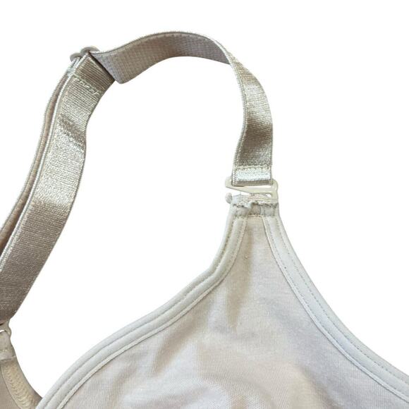 Annette Post Surgical Softcup Wire Free Bra Womens 34C Nude Undergarment Comfort - Picture 9 of 9